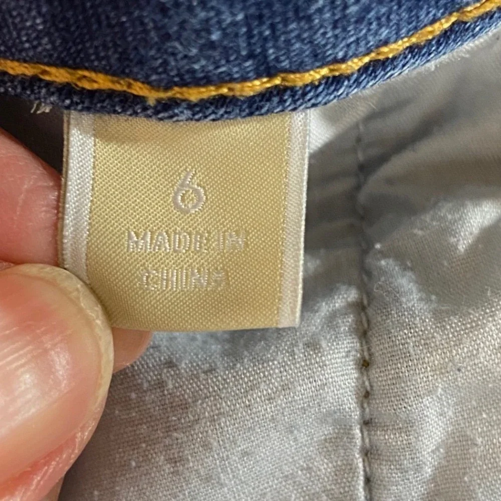 Michael Kors Jeans Blue Skinny Mid Rise Stretch Denim Size 6 Preppy